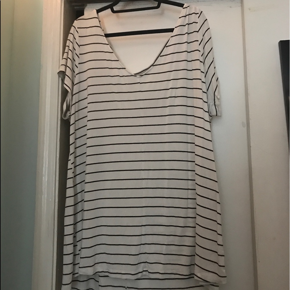 Torrid Striped V-Neck Shirt